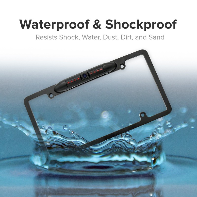 Master Tailgaters License Plate Frame Front or Backup Camera with