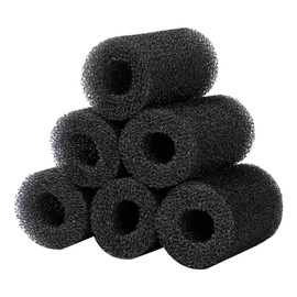 AQUANEAT 6-Pack Pre-Filter Sponge for Aquarium Shrimp Fry Fish Tank Filter 0.4” Intake, Replacement Foam Cover