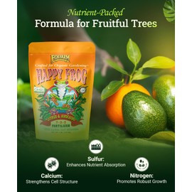 FoxFarm Happy Frog Citrus & Avocado Fertilizer – Formula for Lemons, Oranges, Avocados & More, NPK 7-3-3, 4 lb Bag (2 Pack)