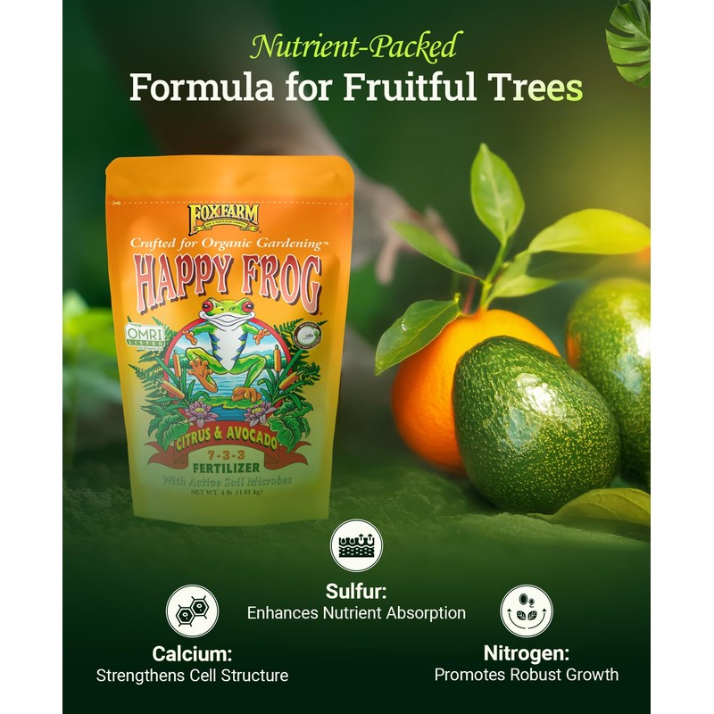 FoxFarm Happy Frog Citrus & Avocado Fertilizer – Formula for