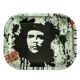 NERANENA Metal Rolling Tray, Small Size 7"x5.5" (Black-Lite)