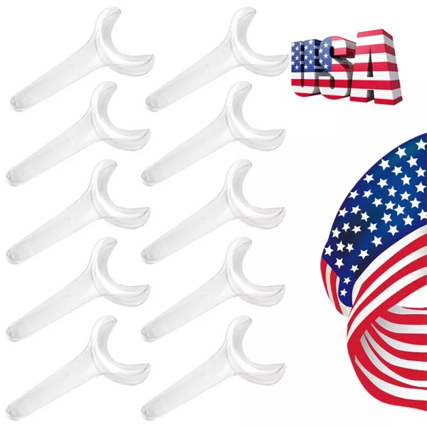 CAREPACY 1/5/10/20Pc Dental T-Shape Intraoral Cheek Lip Retractor Mouth Opener