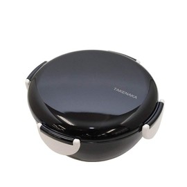 TAKENAKA Bento Bowl for perfect lunch, Eco-Friendly Lunch Box Made in Japan, Recycle Plastic Bottle, Microwave and Dishwasher Safe, Bento Box (Black Pepper)