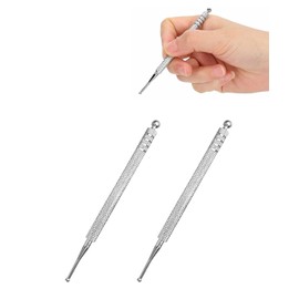 MOPZIJA 2 x Acupressure Pen Meridian Pen Stainless Steel Acupressure Rod Ball Diameter 2.5 mm Diameter 4.5 mm Acupuncture Sticks for Acupressure, Acupressure Pen, Acupuncture Pen, Physiotherapy Gifts