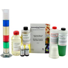 Innovating Science Density of Liquids: The Color Column Demo Kit