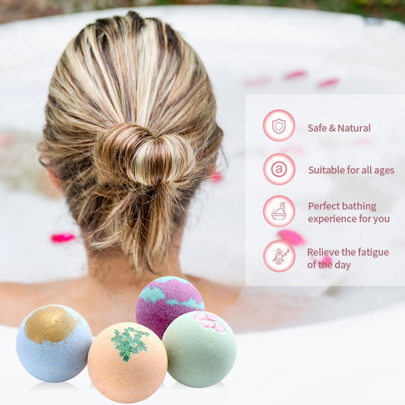 8PCS Aromatherapy Bath Bombs Scented Shower Bath Salt Ball Stress