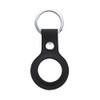Rasta Banana AirTag Case Cover Genuine Leather Double Ring Protective