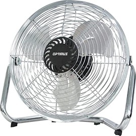 Optimus Industrial Grade 3-Speed High-Velocity Fan, 18 Inches, Chrome, F-4182