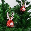 Fassory 3 Pcs Deer Shaped Christmas Baubles, Christmas Ornament Hanging