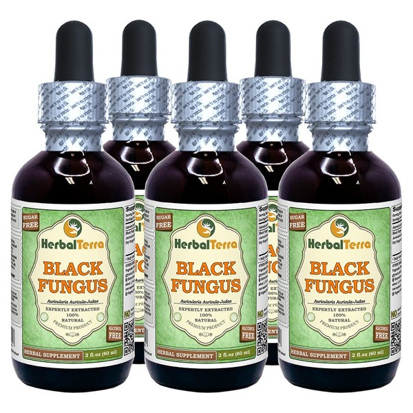 Herbal Terra LLC Black Fungus (Auricularia Auricula-Judae) Dried Mushroom Liquid