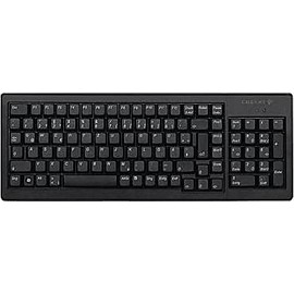 Cherry Electronics G84-5200LCMEU-2 Series G84-5200 UltraSlim Keyboard, 103 Keys Layout with Numeric KeyPad, ML Keyswitches, 14.72" W x 5.47" D x 0.71" H, Black