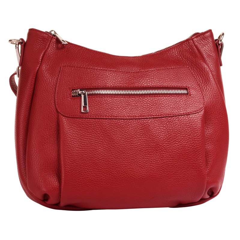 Samantha Look Women's Genuine Leather Shoulder Bag, Made in Italy,