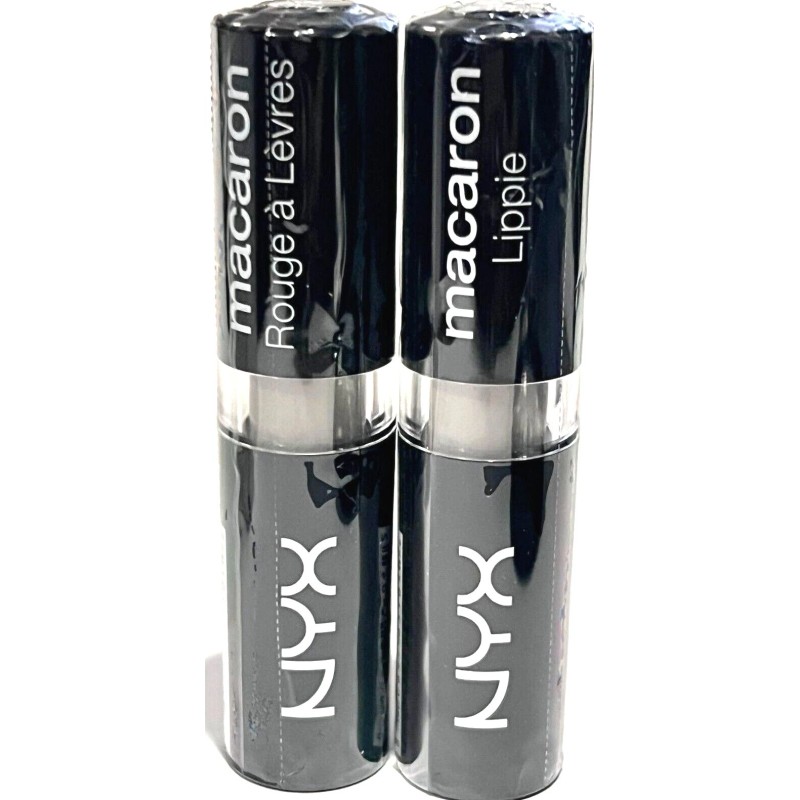 NYX MACARON LIPPIE Lipstick MALS10 BLACK SESAME BUNDLE OF 2
