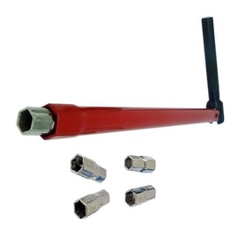 8-13mm Wrench Socket Plumber Back Nut Kit Tap Installation Tool Bathroom Faucet Saving Wrench Socket Hand Tools (Red)