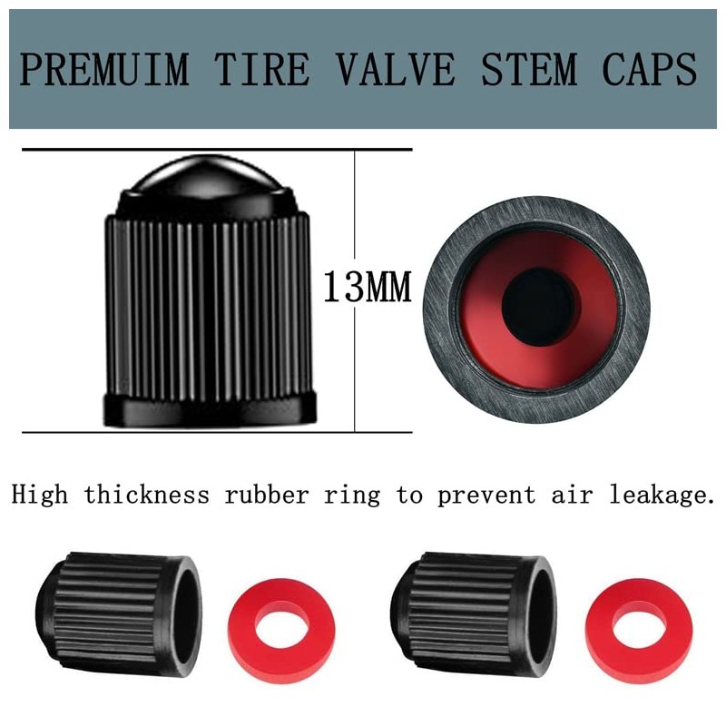 Double Seal Valve Stem Extenders(5 Pack),40mm Valve Stem Extensions Caps