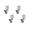 Shepherd Hardware 8126E 1-7/8-Inch TPR Swivel Corner Casters with Top