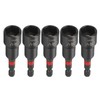sourcing map 5pcs Nut Driver Drill Bit 13mm Metric Socket