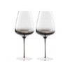 Aroma360 Hotel Collection | Dark Smoke Stem Clear Wine Glasses