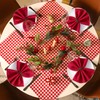 APTWOW Christmas Napkin Rings Set of 12 - Small Artificial