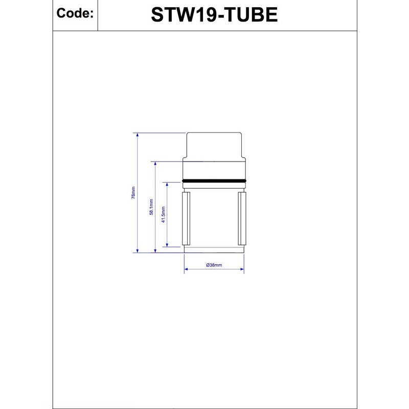 McAlpine 1�" 19mm Dip Tube for Shower Traps STW19-TUBE