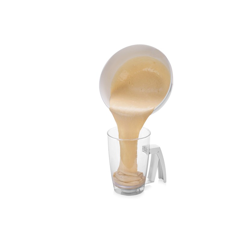Tescoma Delicia Dough Scoop, Plastic, White/Transparent/Yellow, 17 x 11.8 x