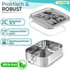 TAKWAY Children's Stainless Steel Lunch Box with Compartments, 800 ml,