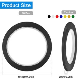 10 rolls Violin Fingering Tape,Violin Finger Guide Stickers,216 ft Cello Tape Violin Fingering Tape for Beginners Fretboard Note Positions Orchestral Instruments Colorful Fingering Tape Guide,7 Colors