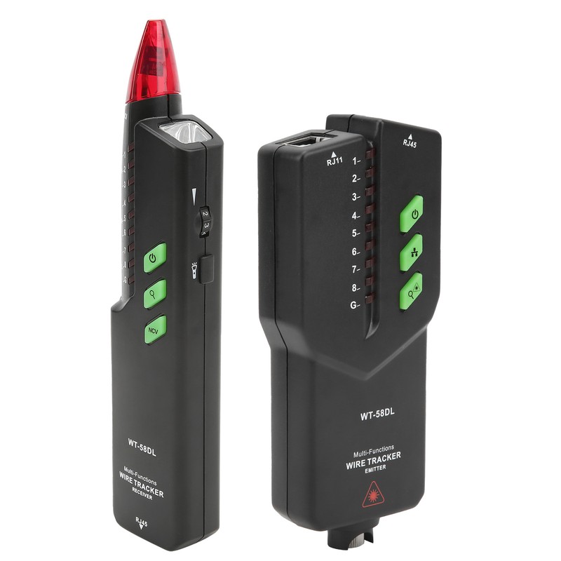 WT58DL 0300m Network Cable Tester AntiInterference Noiseless POE Multifunctional Wire