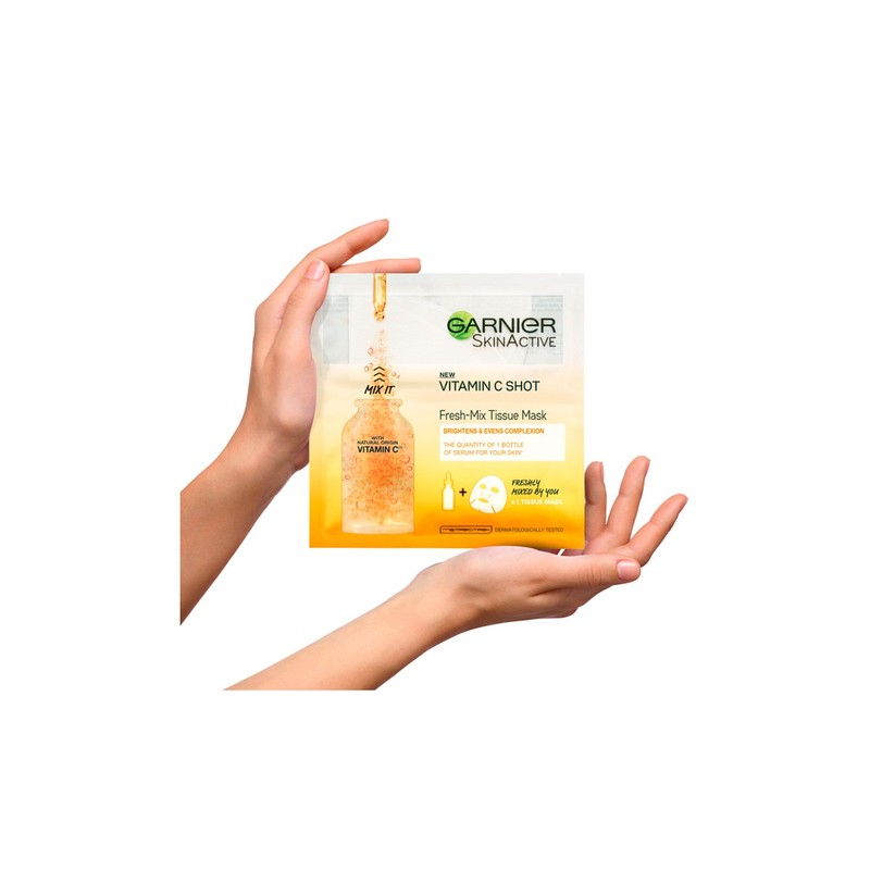 Garnier SkinActive Vitamin C Shot Fresh-Mix Tissue Mask 33gr