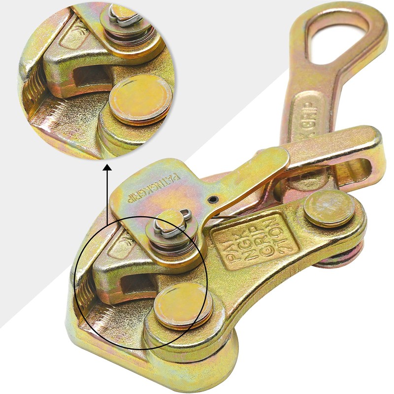 Luomorgo 2 Ton Cable Grip Puller Wire Grip Rope Jaw