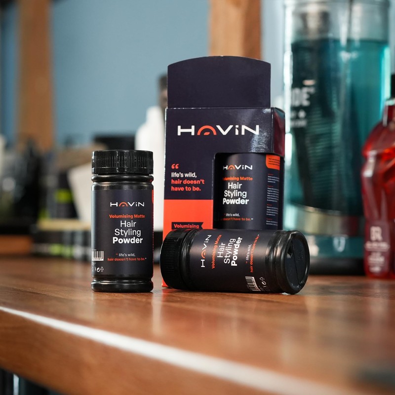 Havin Hair Styling Texture Powder. Effortless Volume & Texture for