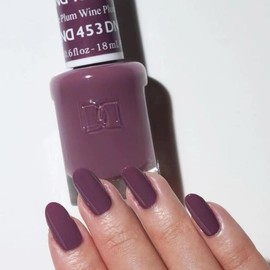 DND 453 Plum Wine Gel and Lacquer Duo nail care nail art color