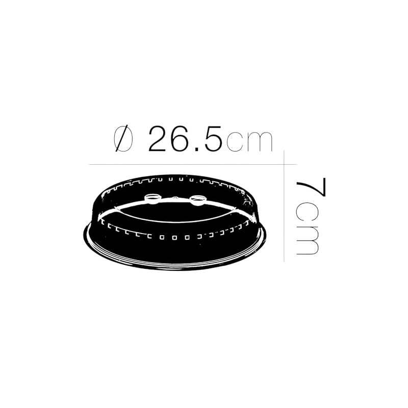 FORNOR 24287 COPERCHIO A MICROFONDO Diam 26,5 x 7 cm