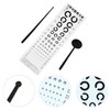 FUNOMOCYA 1set Visual Eye Exam Chart Testing Chart Telescopic Rod