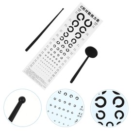 FUNOMOCYA 1set Visual Eye Exam Chart Testing Chart Telescopic Rod Design for Accurate Vision Measurement Hospitals Schools and Homes Random Style