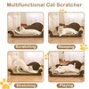 DWCN 26" Large Cat Scratcher Bed, Durable Cardboard Cat Couch