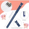 4pcs Erasable Gel Ink Pens Cute Kawaii Cartoon Cat Pig