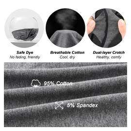 YADIFEN 5 Pack Cotton Underwear for Women Hipster Panties Low Rise Bikini Seamless Comfortable Briefs