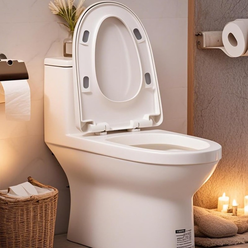 CREATCABIN 4 Pcs Bidet Toilet Seat Bumpers with Strong Adhesive