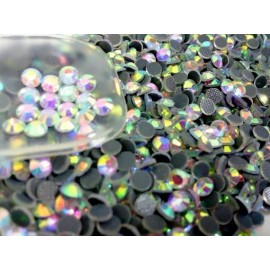 1440pcs HotFix Iron-On Flatbac Rhinestones Seed Beads SS16 Clear Crystal AB 4mm