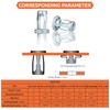Jack nut Installation Tool Set Hand Thread Insert Jacknuts Assortment