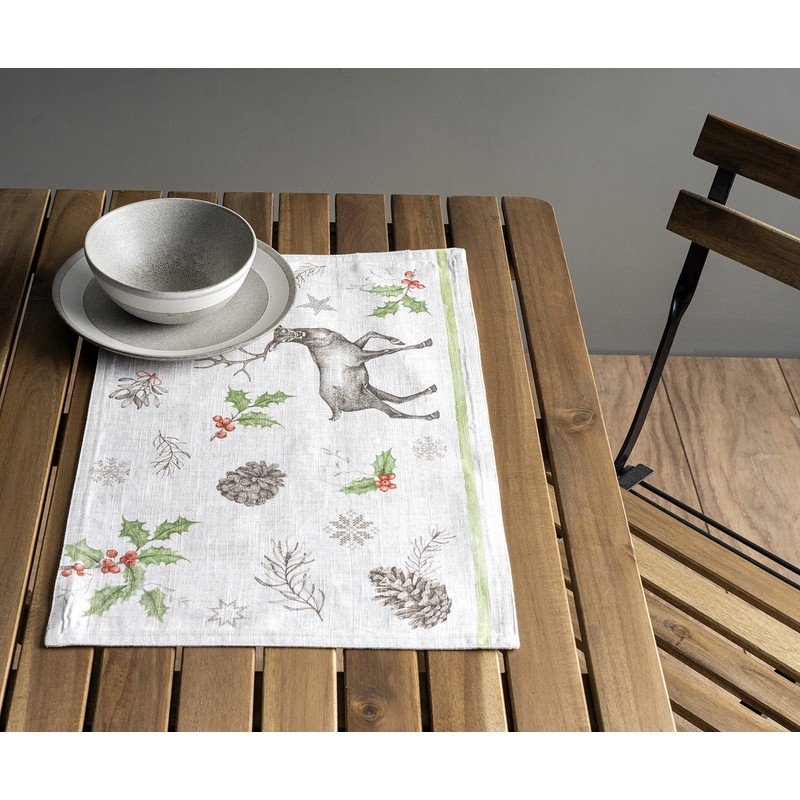 Maison d' Hermine Christmas Dew 100% Cotton Set of 4