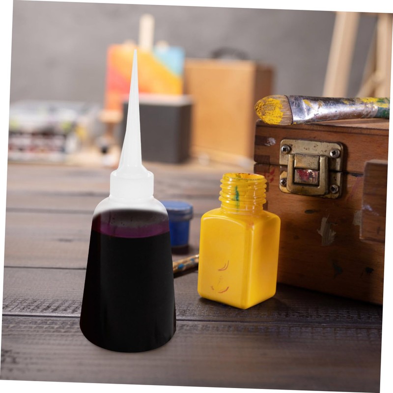 Hohopeti 6 Pcs Plastic Glue Applicator Bottles for Precise Dispensing