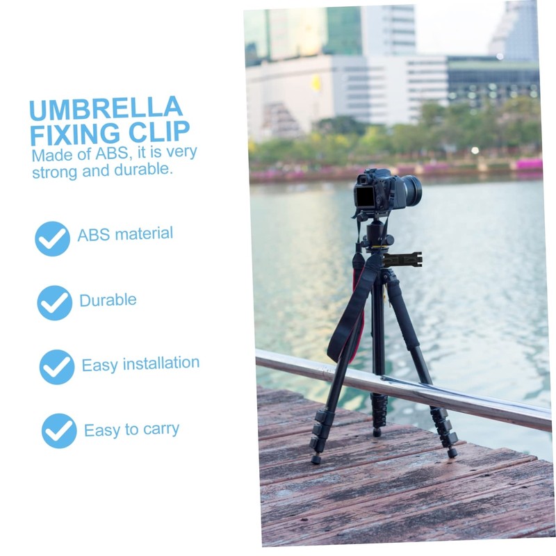 Tofficu Outdoor Tripod Umbrella Clip for Photography Fixing Clamp Accessory