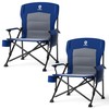 EVER ADVANCED Oversized Folding Camping Chair for Adults, Heavy Duty