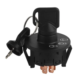 FLYPIG Ignition Starter Switch with Keys 3 Postion 117-2221 137-4100 for Exmark Lazer Z Serial Toro Z Master Time Cutter SS ZS Series Titan Zoro Turn Lawn Tractor & Mower Riding Mower 430-120 116-0229