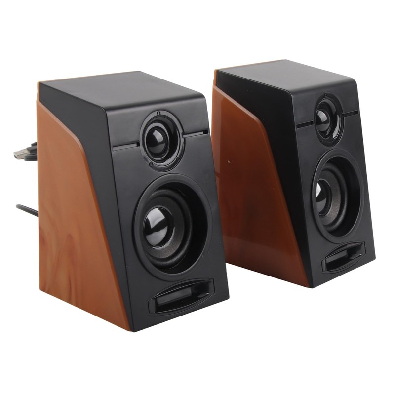 Deep Bass USB Wired Speakers Adjustable Volume HiFi PC Speakers