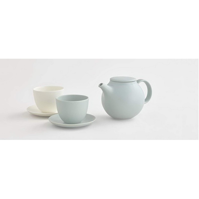 KINTO (キントー) Teacup PEBBLE Cup & Saucer 180ml Black 17147