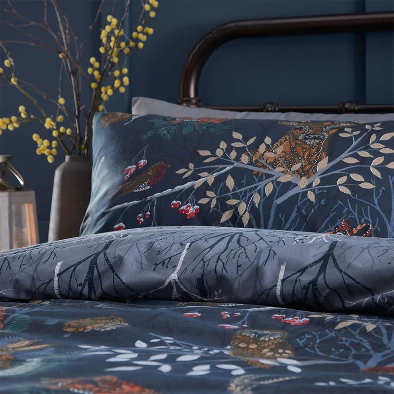furn. Duvet Cover Set, Polycotton, Rust, Single, W137cm x L200cm