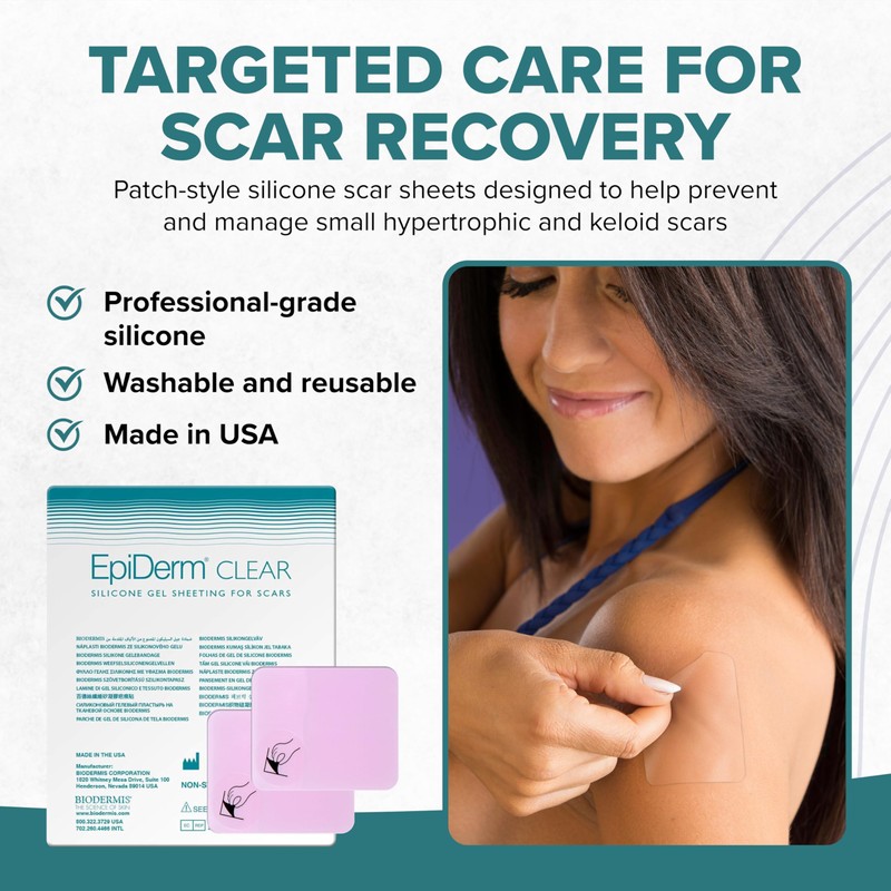 Epi-Derm Patch – Professional-Grade Silicone Scar Sheets for Small Keloid